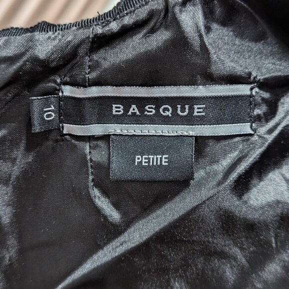 Basque Size 10P Gray & Black Bodycon Dress - Picture 7 of 11